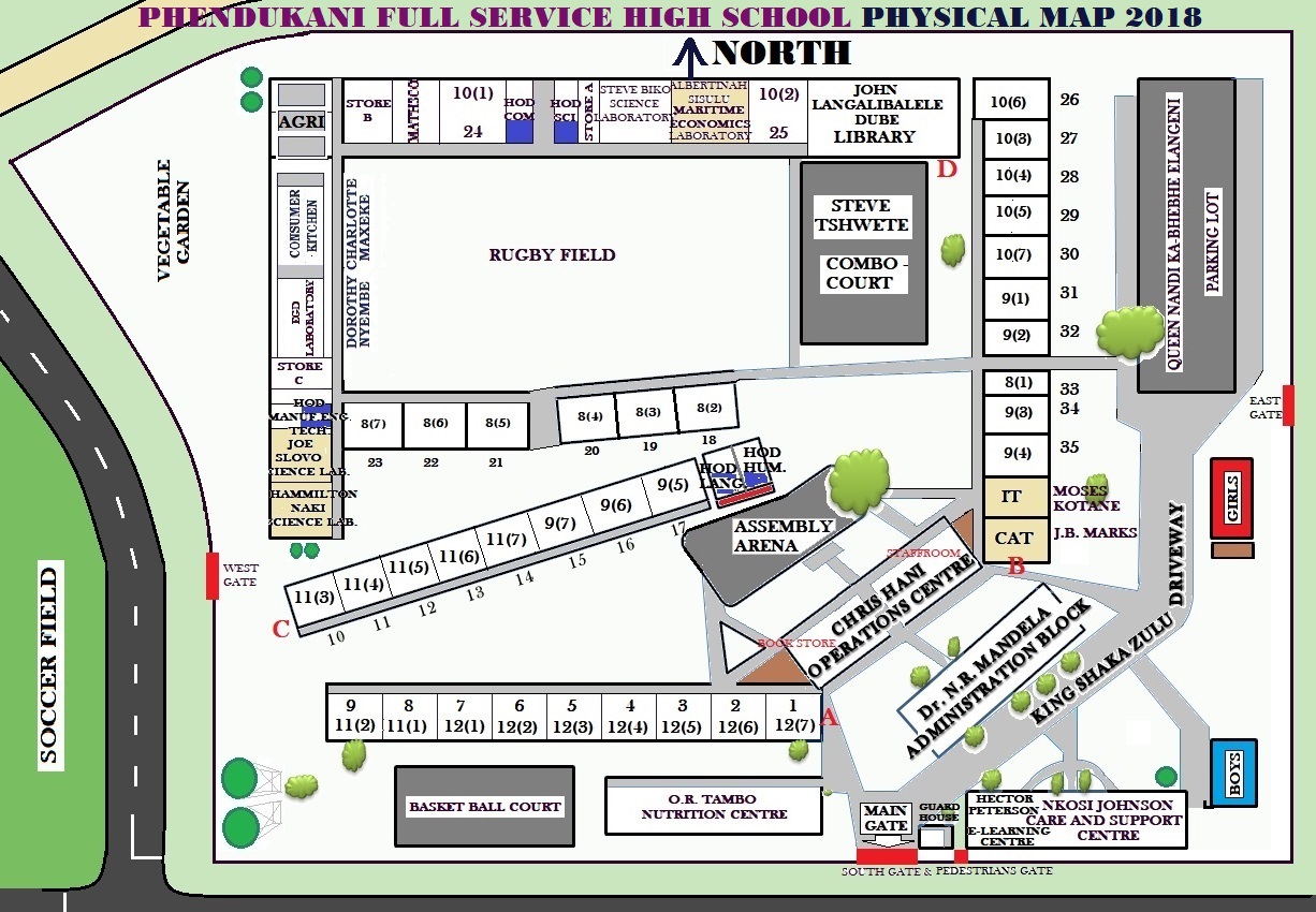 PHENDUKANI FSHS PHYSICAL MAP 2018